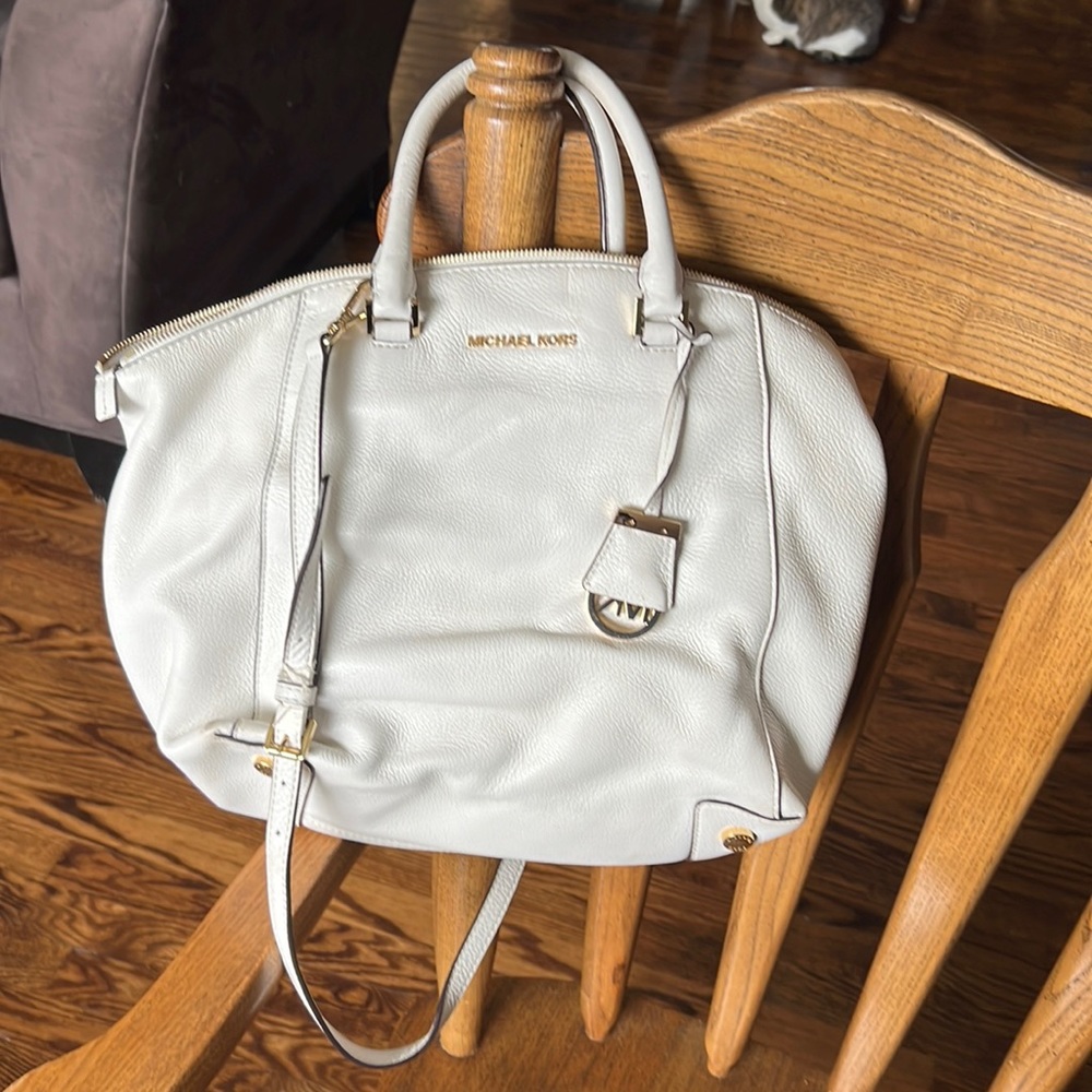 White leather